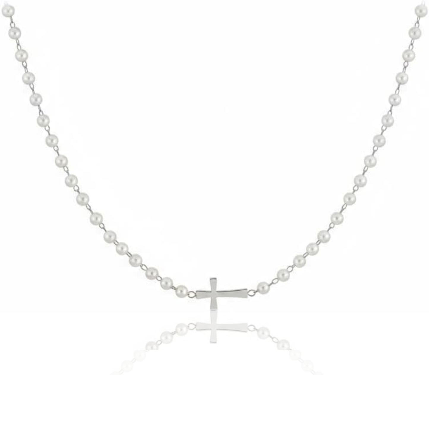 Pearl Cross Necklace