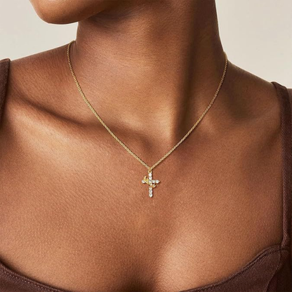 Cross & Crown Necklace