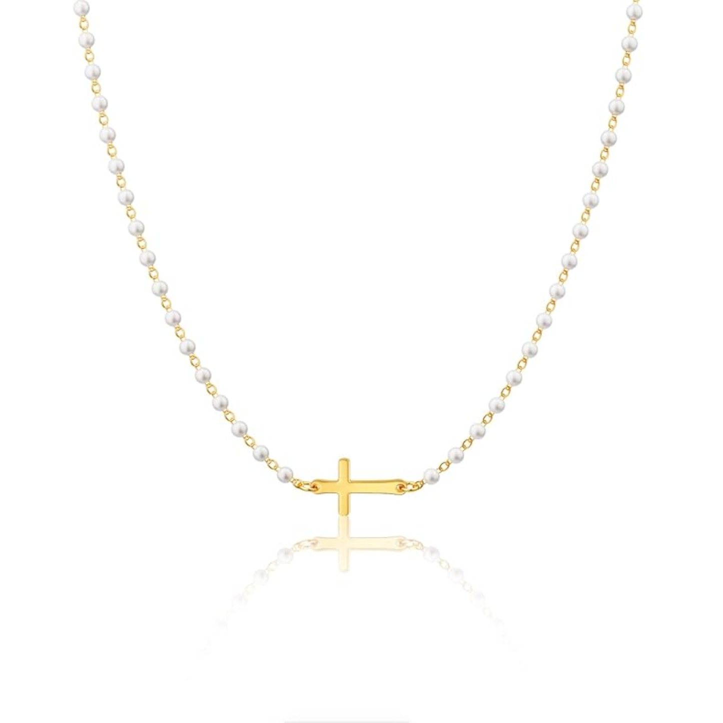 Pearl Cross Necklace