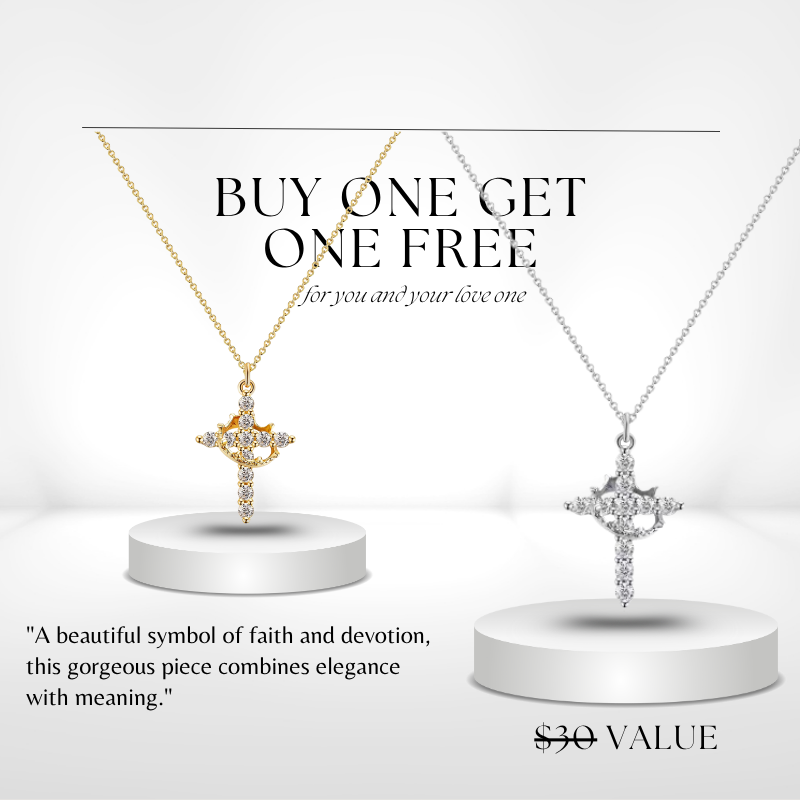 Cross & Crown Necklace